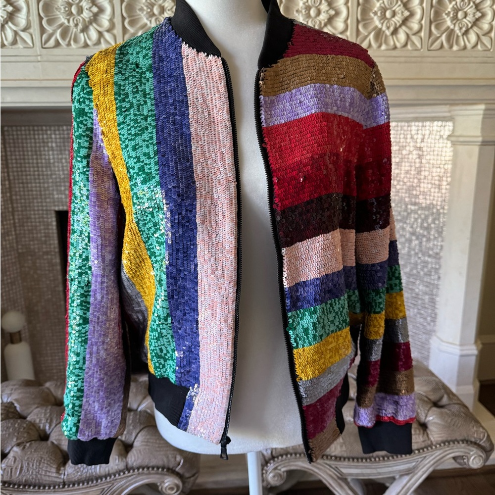 Sequence Multi Colored Striped Jacket - image 2